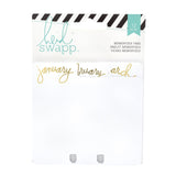 Heidi swapp • memorydex monthly cards gold foil