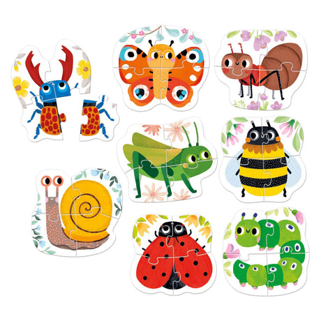 Banana panda stap voor stap kleine diertjes puzzel 2+.