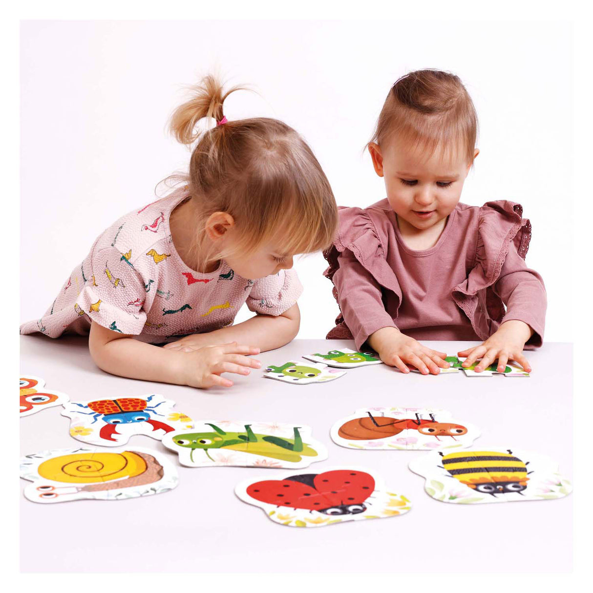 Banana panda stap voor stap kleine diertjes puzzel 2+.