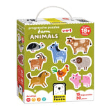 Banana panda - oplopende puzzels boerderijdieren - 33st.