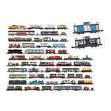 Banana panda puzzel trein speelgoed - mix and match treinen 54 stukjes.