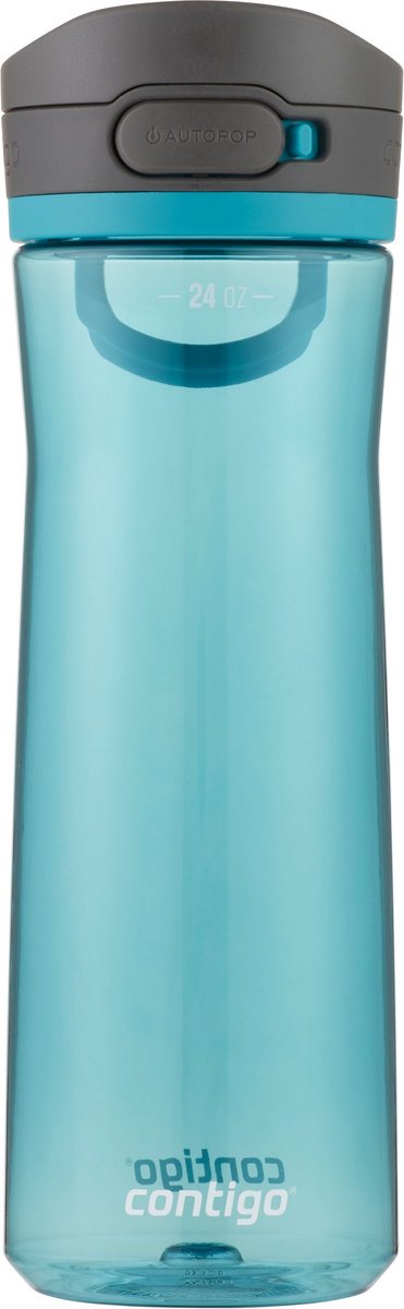 Contigo jackson autoseal waterfles, grote bpa-vrije waterfles, 100% lekvrij en vaatwasserbestendig, outdoor sportfles voor fietsen, joggen, wandelen, werk, school, 720 ml | juniper