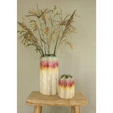 Ideas 4 seasons regenboog poppy vaas s 10,5x10,5x15cm