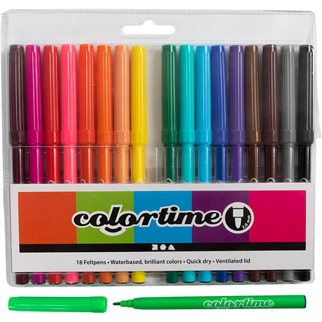 Creativ company http: www.cchobby.nl colortime-stiften-lijndikte-2-mm-diverse-kleuren-18-stuk-1-doos-373548