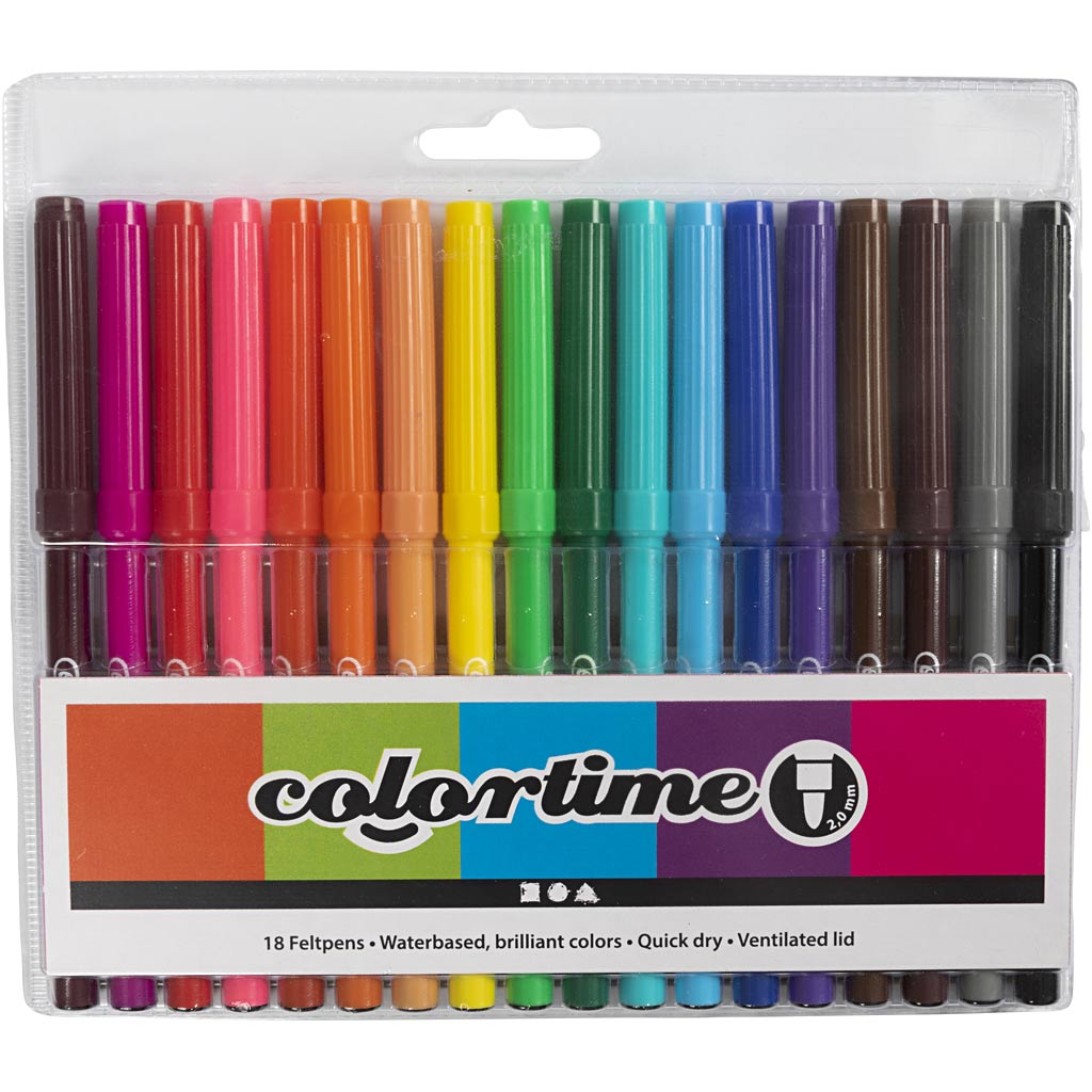Creativ company https: www.cchobby.nl colortime-stiften-lijndikte-2-mm-diverse-kleuren-18-stuk-1-doos-373548