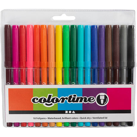 Creativ company http: www.cchobby.nl colortime-stiften-lijndikte-2-mm-diverse-kleuren-18-stuk-1-doos-373548