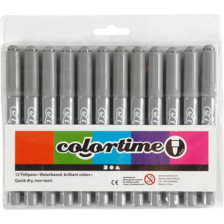 Creativ company http: www.cchobby.nl colortime-stiften-lijndikte-5-mm-grijs-12-stuk-1-doos