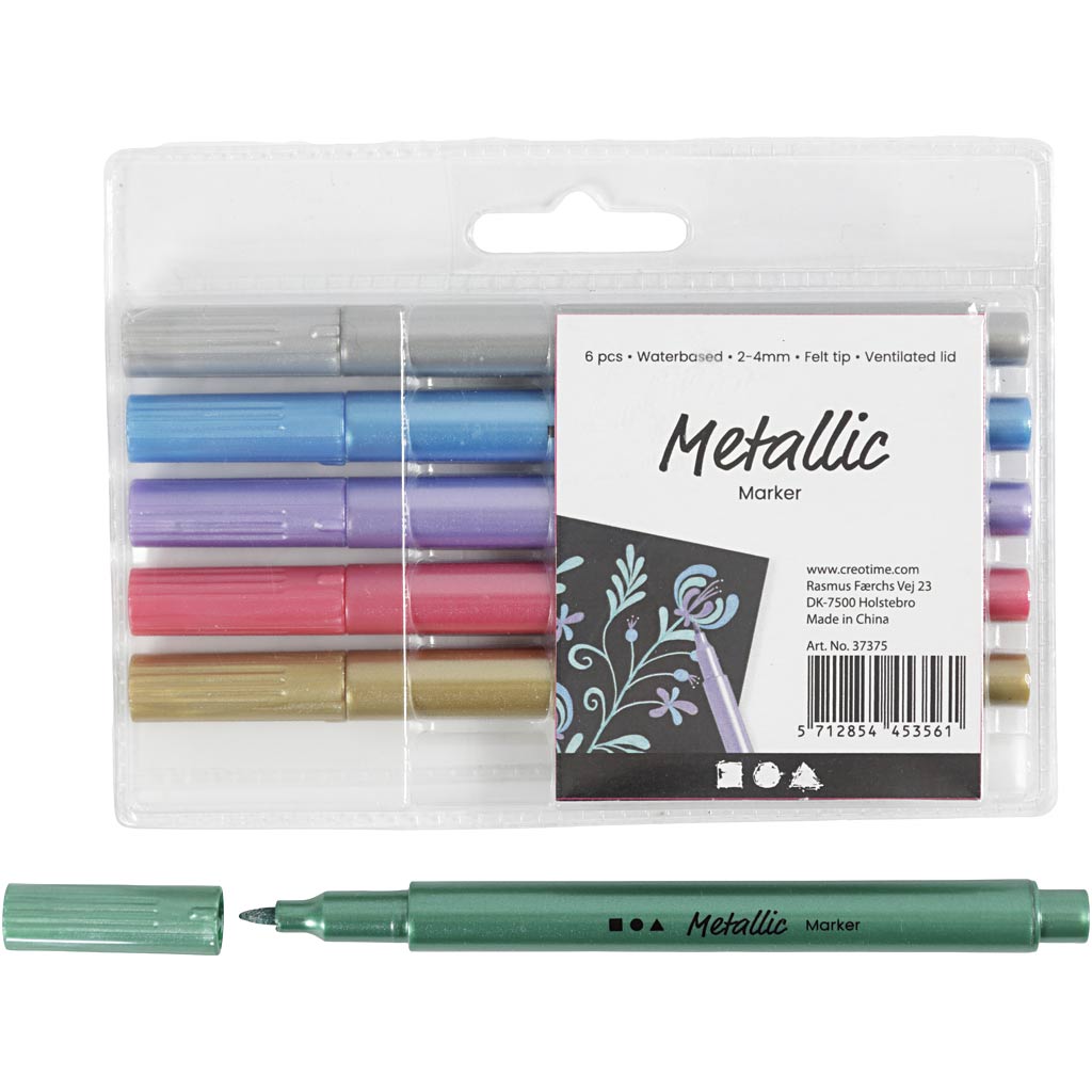 Https: www.cchobby.nl metallic-marker-lijndikte-2-4-mm-metallic-kleuren-6-stuk-1-doos