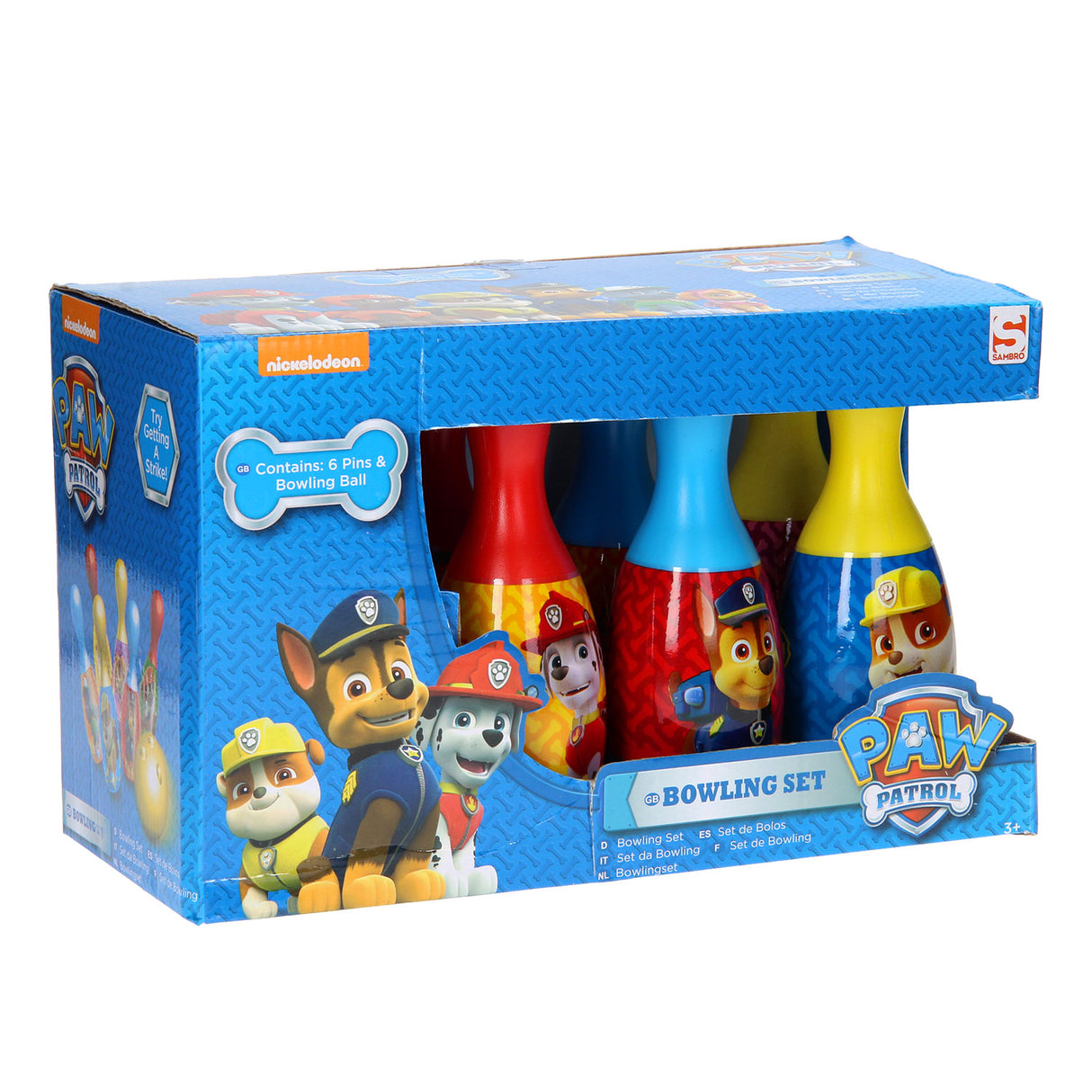 Sambro bowlingset paw patrol, 7dlg.