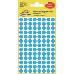 Markeringspunten avery 3011 blauw 8mm