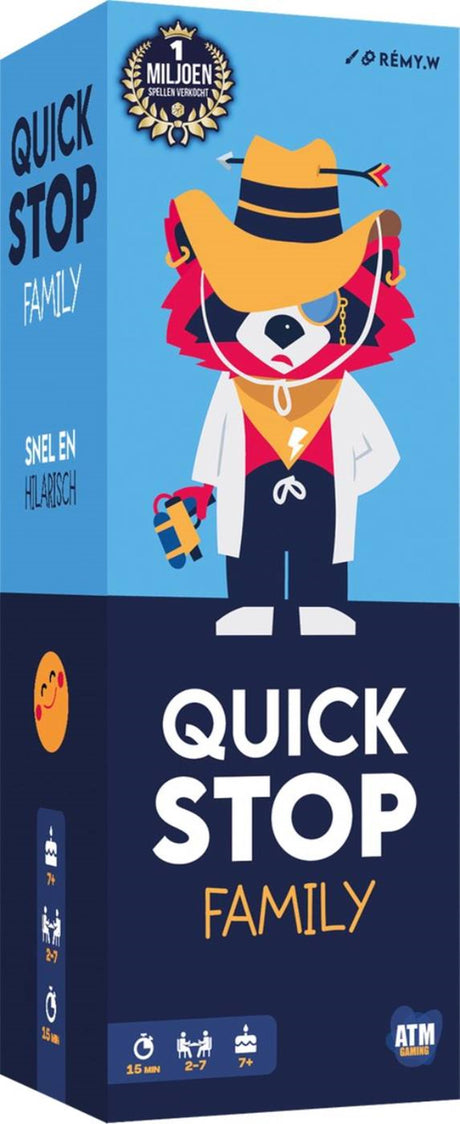 Asmodee quickstop family razendsnel kaartspel (nl versie)