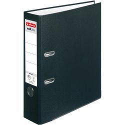 Ordner herlitz max.file protect a4 80 mm staand zwart 2-rings 1 stuk