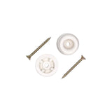 Mack 1069046 - deurstop rubber + schroef wit 30 x 35 mm 2 st pcs | 6 stuks