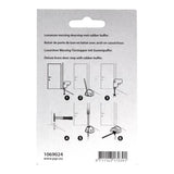 Mack 1069024 - deurstop halvemaan zwart ø 44 mm 1 st pc | 6 stuks