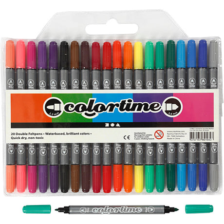 Creativ company https: www.cchobby.nl colortime-dubbelstift-lijndikte-2-3-3-6-mm-standaardkleuren-20-stuk-1-doos