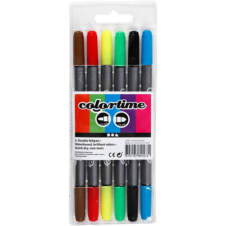 Creativ company http: www.cchobby.nl colortime-dubbelstift-lijndikte-2-3-3-6-mm-standaardkleuren-6-stuk-1-doos