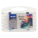 12 acryl dubbeltopmarkers soft brush