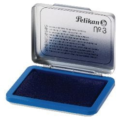 Stempelkussen pelikan 5x7 cm blauw