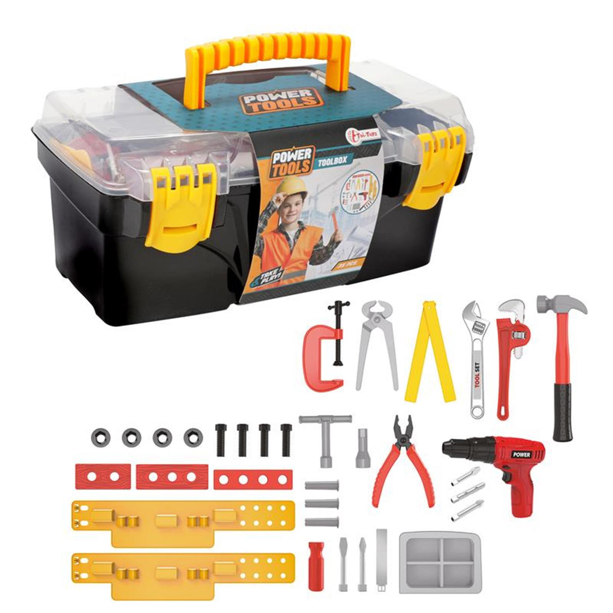 Toi-toys toi toys gereedschap in kist 35-delig