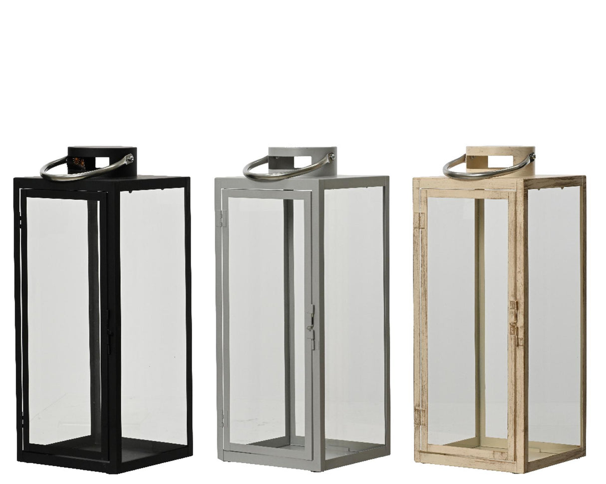 Decoris lantaarn metaal h48cm