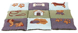 Trixie hondenkussen patchwork blauw groen