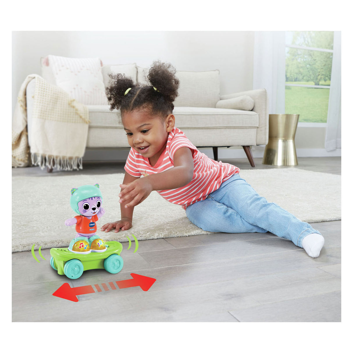 Vtech Déiere Frënn Kaot de Skateboard KATT