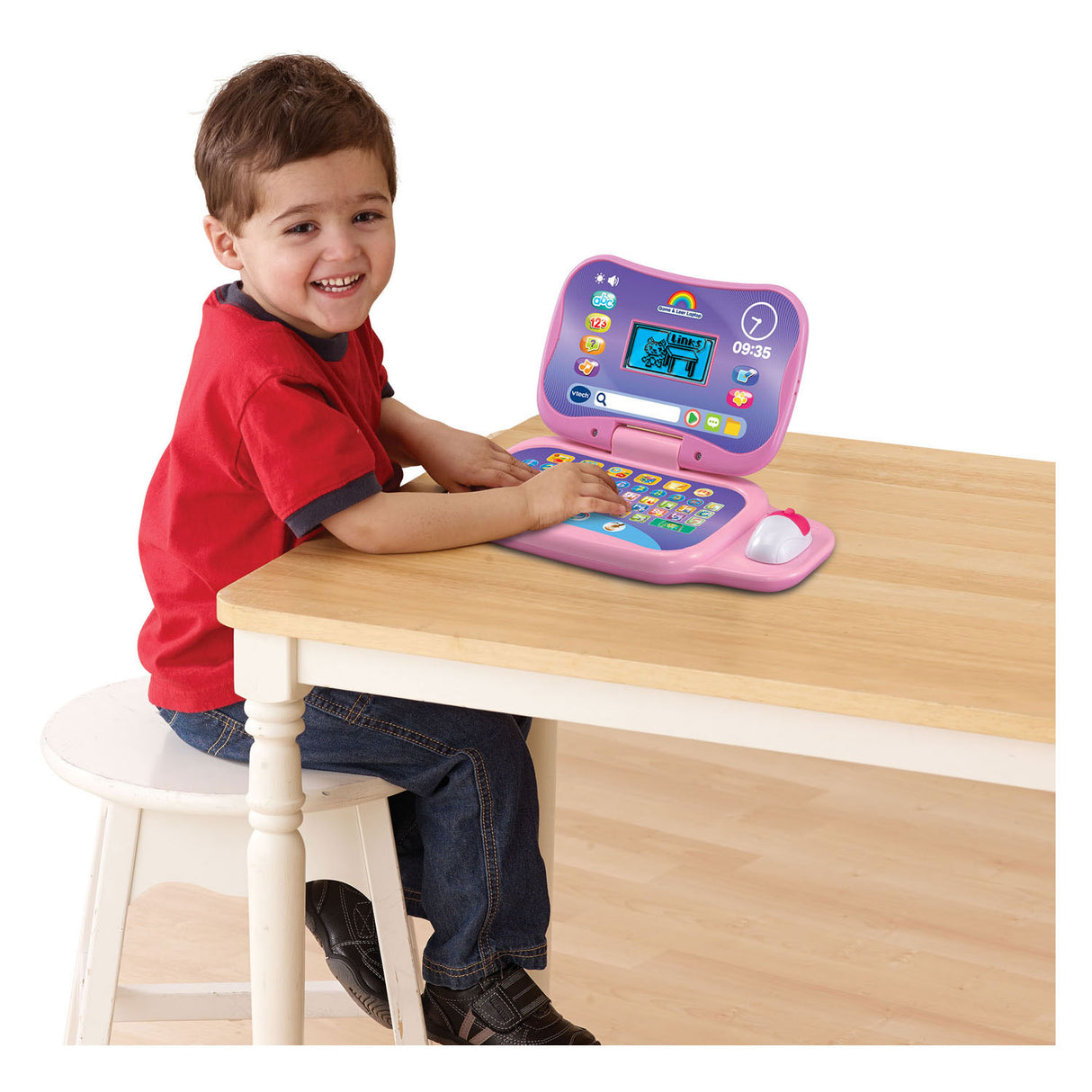 Vtech game and leer laptop roze