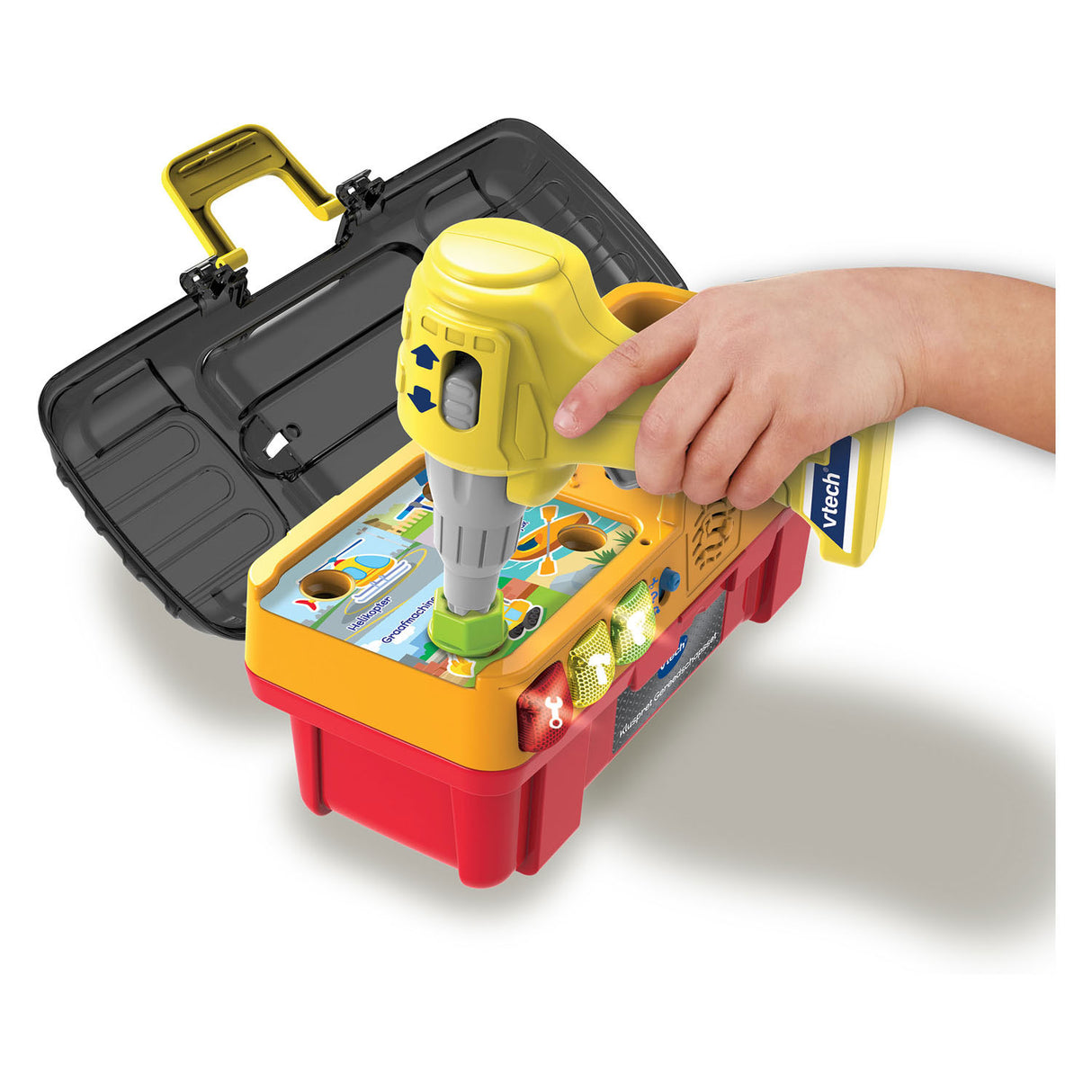 Vtech kluspret gereedschapsset - 9 delige gereedschapsset - vanaf 2 jaar - educatief speelgoed