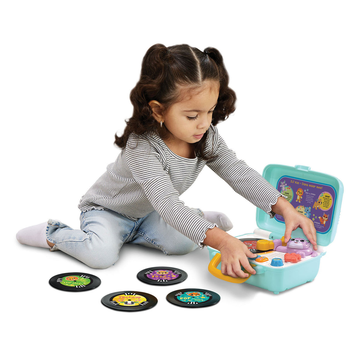 Vtech mijn eerste platenspeler - interactief speelgoed - inclusief 5 dubbelzijdige platen - speelgoed 1 tot 5 jaar
