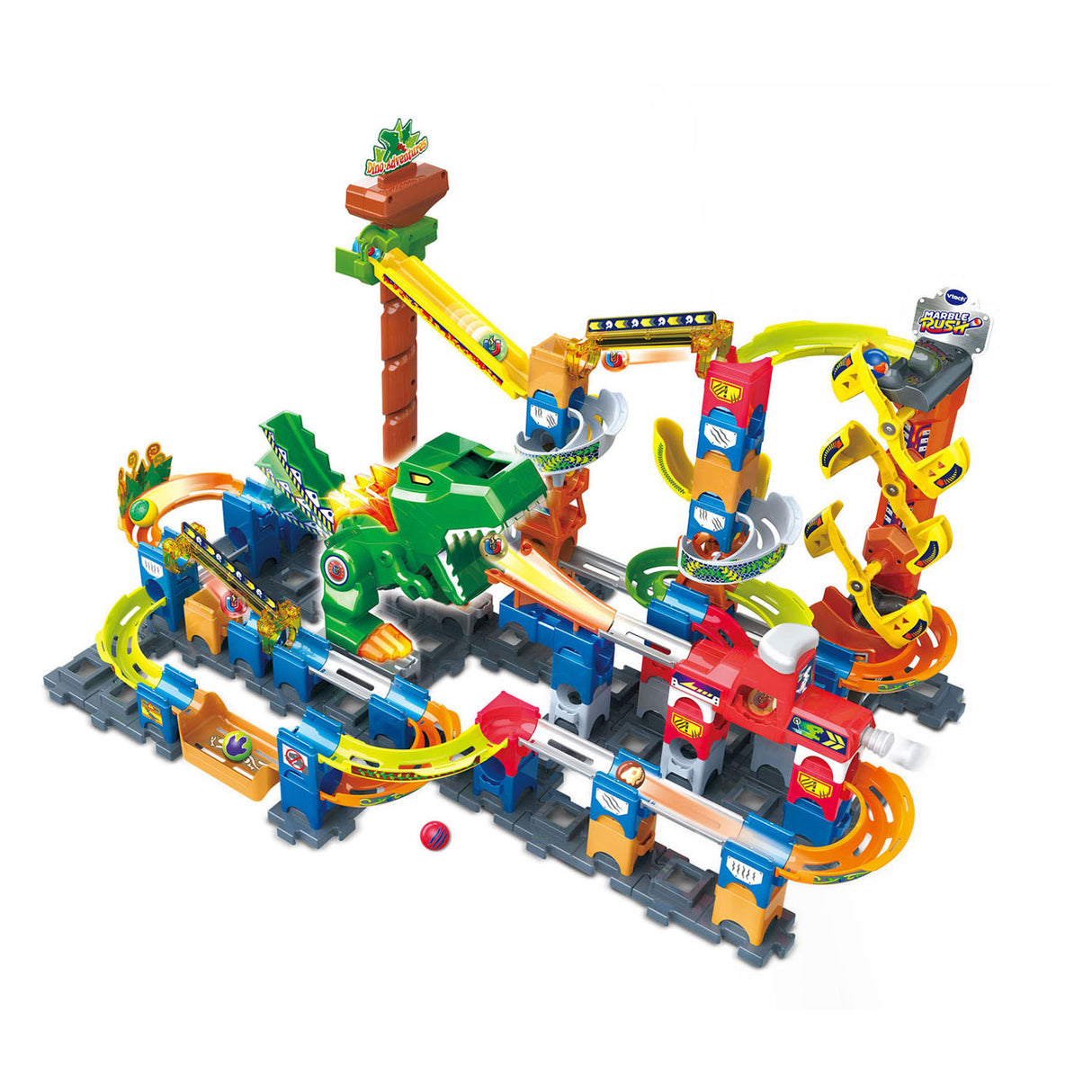 Vtech marble rush dino adventures magnetish set xl400e knikkerbaan