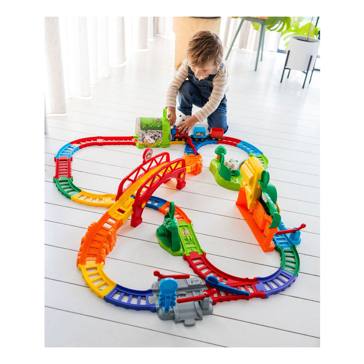 Vtech toet toet auto's - avonturen treinset - incl. lucas locomotief