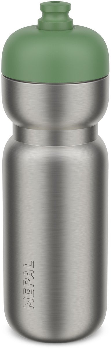 Mepal rvs bidon pull sport - 800 ml - pak. open en drink - lichtgewicht rvs - vaatwasmachinebestendig - drinkflessen - moss green