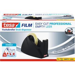 Plakbandhouder tesa easy cut zwart 25mm x 66 m