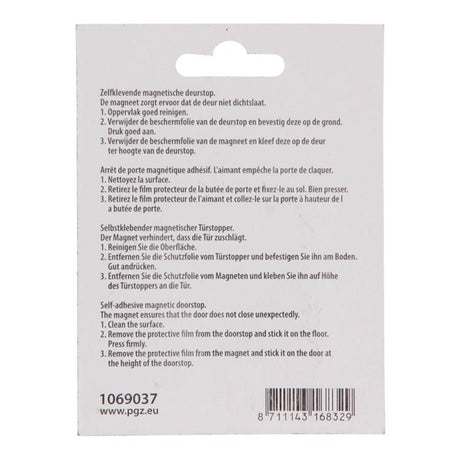 Mack 1069037 - magnetische deurstop wit ø 50 mm 1 st pc | 6 stuks