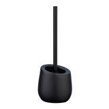 Wenko toiletborstelhouder badi mat zwart keramiek met siliconen borstelkop - toiletborstel met houder - wc borstel met houder vrijstaand