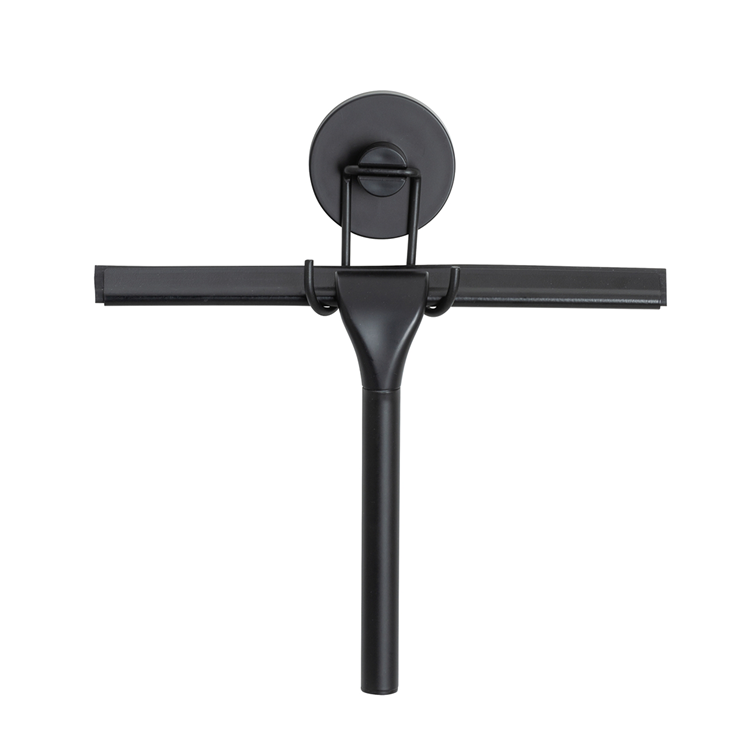 Wenko vacuum-loc douchewisser mat zwart - raamwisser - trekker douche - bevestigen zonder boren