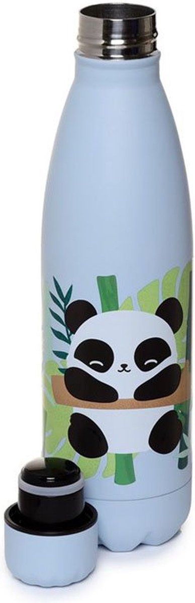 Puckator pandarama rvs warm koud thermosfles warm en koud 500ml