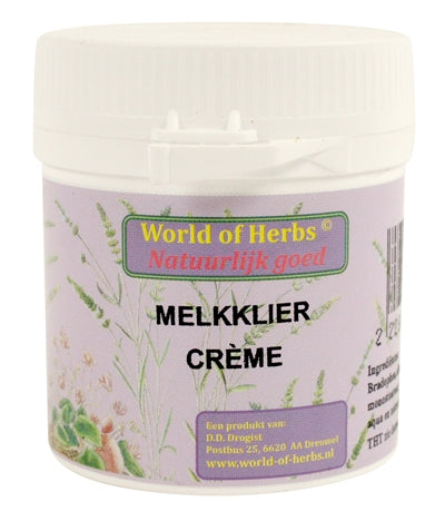 Welt vu Kraider fytotherapie melk Drüs Creme