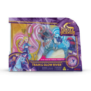 Unicorn academy spin master – 6075347 – poppen-speelset – lichtende eenhoorn – minipop