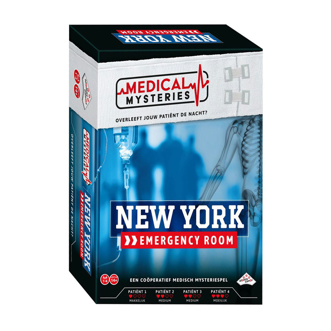 Identity games medical mysteries: new york emergency room - coöperatief spel - werk samen om de patiënten te redden