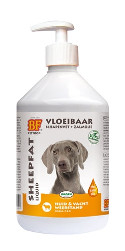 Bf petfood Vloeibaar schapenvet met zalmolie