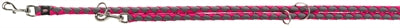Trixie hondenriem cavo verstelbaar fuchsia grijs