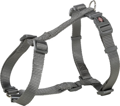 Trixie hondentuig premium h-tuig grijs