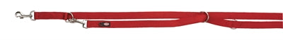 Trixie Hond Leash Premium Prime -Stited fäertbar Rot