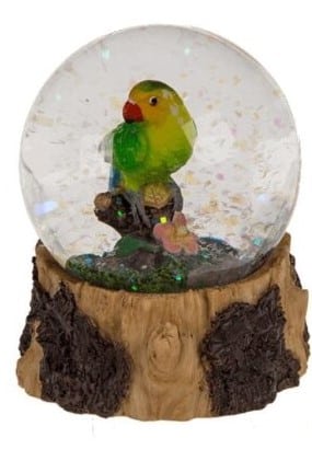 Toi-toys animal world sneeuwbol papegaai groen