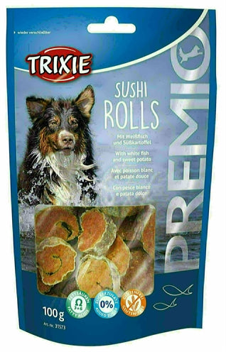 Trixie Premio sushi rolls