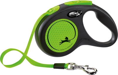 Flexi rollijn new classic neon tape zwart groen