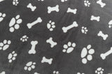 Trixie hondendeken kenny fleece bot pootjes grijs