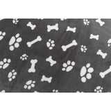 Trixie hondendeken kenny fleece bot pootjes grijs