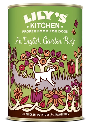 Lily's kitchen Dog an english garden party